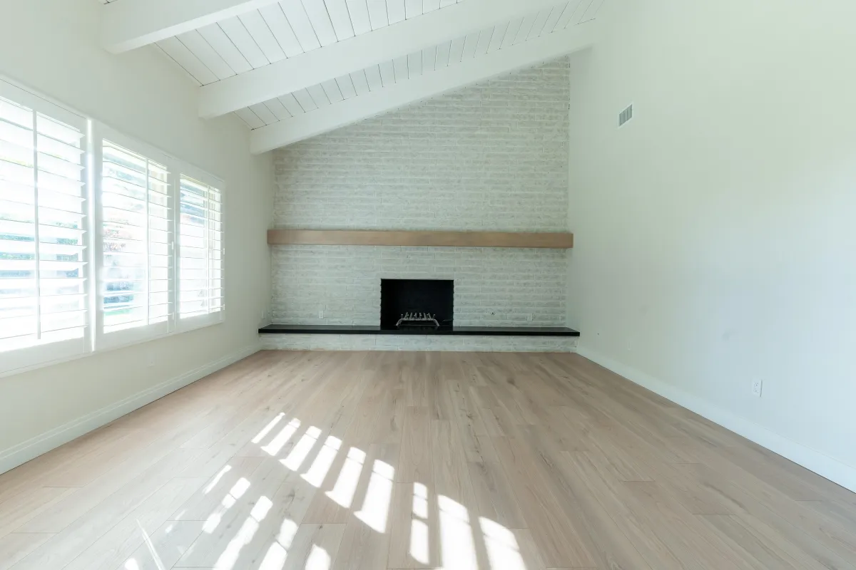 Bright new living space ready for finishes in a KSH home addition